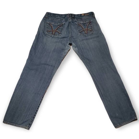 KUT from The Kloth Denim Blue Boot Cut Jeans - Women's Size 8 Petite - Picture 3 of 6